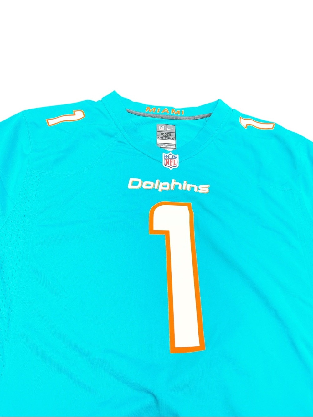 Nike Miami Dolphins Tua Tagovailoa #1 NFL Jersey Men’s 2XL Aqua